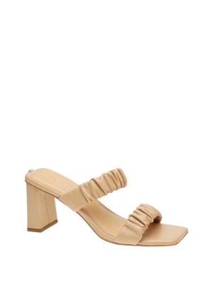 GUESS Aindrea Heeled Mules Women's Heels Shoes Light Beige | UK9076JRI