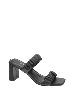 GUESS Aindrea Heeled Mules Women's Heels Shoes Black | UK9107OZT