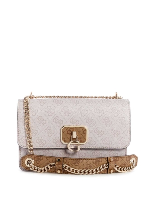 GUESS Alisa Convertible Women's Crossbodies Silver | UK3846LPG