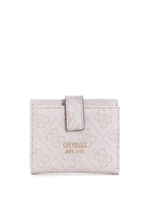 GUESS Alisa Petite Trifold Women's Wallets Silver | UK1874AHY