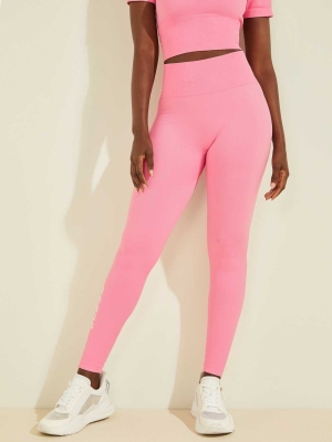 GUESS Alma Seamless Women's Leggings Pink | UK1524SKW