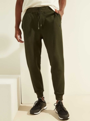 GUESS Alpine Performance Men's Joggers Green | UK9268XSC