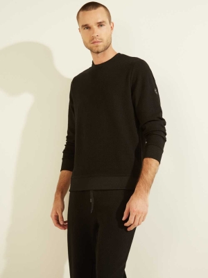 GUESS Alpine Performance Men's Sweatshirt Black | UK0275ZKW