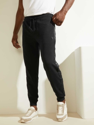 GUESS Arlo Logo Men's Joggers Black | UK9164ETU