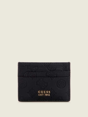 GUESS Bea Card Holder Women's Wallets Black | UK2935KHW