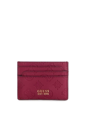 GUESS Bea Card Holder Women's Wallets Brown | UK4035CHQ