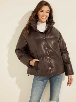 GUESS Bice Oversized Women's Jackets Brown | UK2047KIX