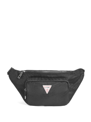 GUESS Canvas Fanny Pack Women's Crossbodies Black | UK9086LVH