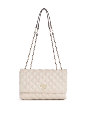 GUESS Cessily Quilted Convertible Women's Crossbodies Grey | UK9650XUY