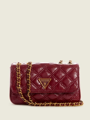 GUESS Cessily Quilted Mini Convertible Women's Crossbodies Red | UK7804QDN