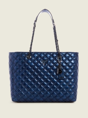 GUESS Cessily Quilted Women's Totes Yellow | UK0543ZGV