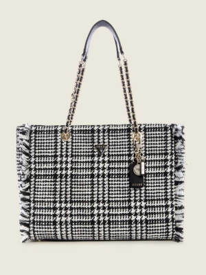 GUESS Cessily Tweed Women's Totes Wash | UK1964VWM