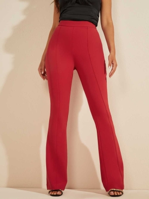 GUESS Chloe Women's Pants Red | UK7316IGT