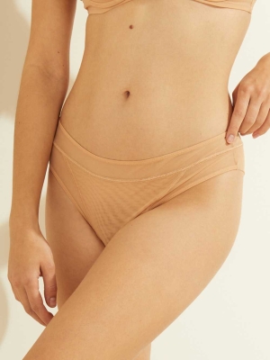 GUESS Classic Mesh Panty Women's Underwear Skin Color | UK4705BFP