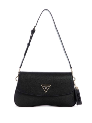 GUESS Cordelia Flap Women's Shoulder Bags Black | UK2183WHX