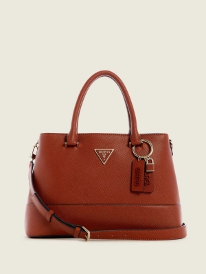 GUESS Cordelia Luxury Women's Satchels Brown | UK1437YTW