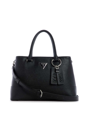 GUESS Cordelia Luxury Women's Satchels Black | UK1958XAP