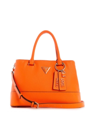 GUESS Cordelia Luxury Women's Satchels Orange | UK4801NCZ