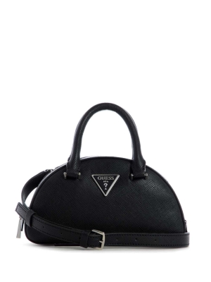 GUESS Cordelia Mini Dome Women's Satchels Black | UK7581SAR