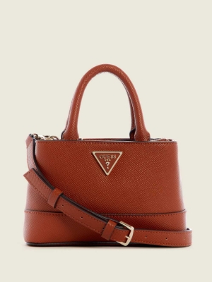 GUESS Cordelia Mini Women's Satchels Brown | UK0453NEK