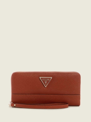 GUESS Cordelia Zip-Around Women's Wallets Brown | UK1572YLU