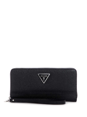 GUESS Cordelia Zip-Around Women's Wallets Black | UK6429WUJ