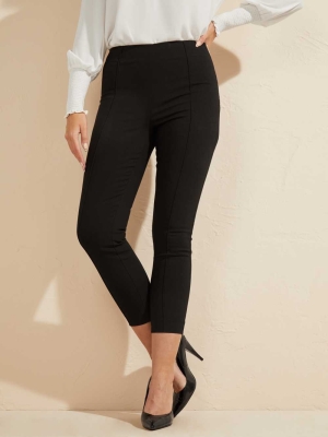 GUESS Cropped Candi Women's Pants Black | UK5438RBI