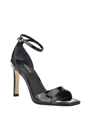 GUESS Divine Heeled Women's Heels Sandals Black | UK1275IPQ