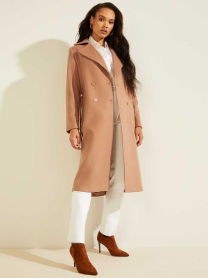 GUESS Dounia Trench Women's Coats Orange | UK8902GAX