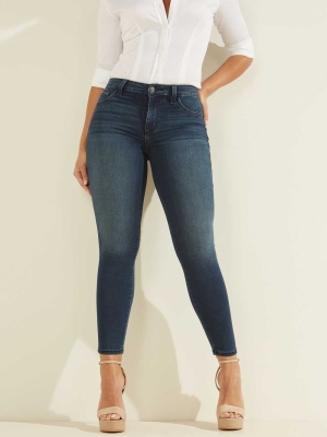 GUESS Eco 1981 High-Rise Skinny Women's Jeans Wash | UK4685VAU