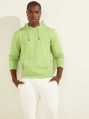 GUESS Eco Aldwin Men's Hoodies Mint | UK5326YAI