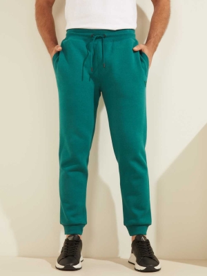 GUESS Eco Aldwin Men's Sweatpants Green | UK5694AHT