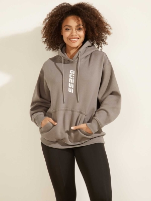 GUESS Eco Alisha Hooded Women's Sweatshirt Grey | UK1920DKS