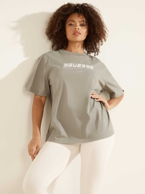 GUESS Eco Dalya Logo Women's T-Shirts Grey | UK1586KIZ