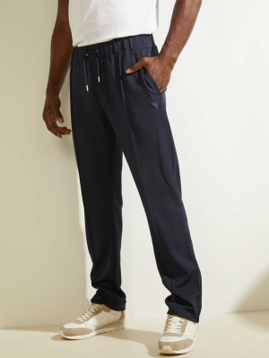 GUESS Eco Phil Men's Pants Dark Blue | UK0183PQE