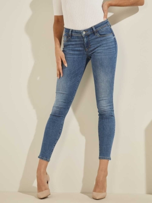 GUESS Eco Power Skinny Women's Jeans Blue | UK9317DBM