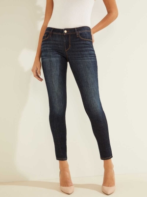 GUESS Eco Power Skinny Women's Jeans Blue | UK9851FVA