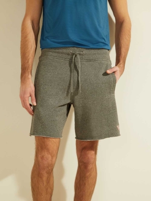 GUESS Eco Roy Fleece Men's Shorts Dark Grey | UK8276VYW