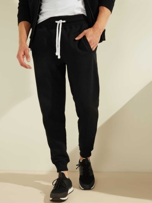 GUESS Eco Roy Men's Joggers Black | UK4820MVE