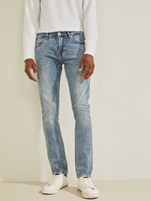 GUESS Eco Skinny Men's Jeans Light Blue | UK7498SOP