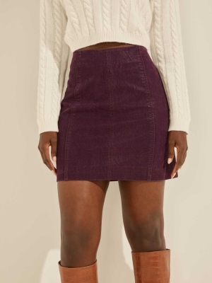 GUESS Eliana Faux-Suede Women's Skirts Purple | UK0953XFM