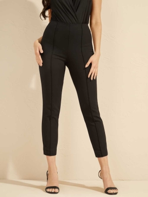 GUESS Elle High Waist Women's Pants Black | UK7301FHD