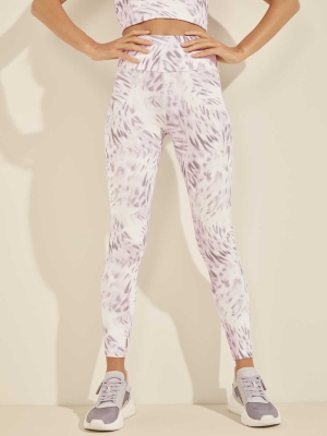 GUESS Erin Women's Leggings Leopard | UK4023YQB