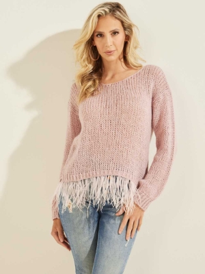 GUESS Hannah Women's Sweaters Pink Multicolor | UK3769KRN