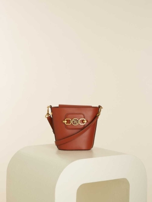 GUESS Hensely Bucket Women's Crossbodies Burgundy | UK3170WZN