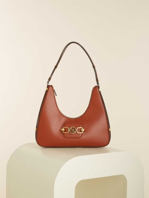 GUESS Hensely Hobo Women's Shoulder Bags Burgundy | UK0687YJL