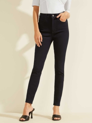 GUESS High-Rise Icon Skinny Women's Jeans Wash | UK0976DYP