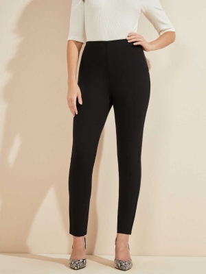 GUESS Jane Ponte Women's Leggings Black | UK8102CRJ