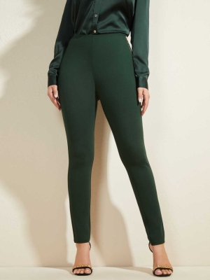 GUESS Jane Ponte Women's Leggings Green | UK1064VUC