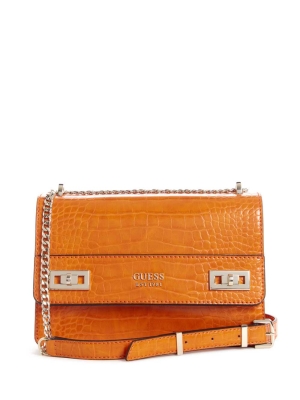 GUESS Katey Convertible Women's Crossbodies Orange | UK9785QOE